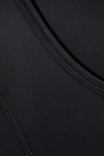 Black - Sporty Fit-and-Flare Maxi Dress - 1