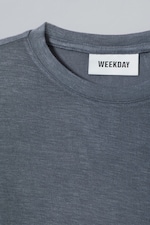 Dusty Blue - Soft Sheer Long Sleeve Top - 1