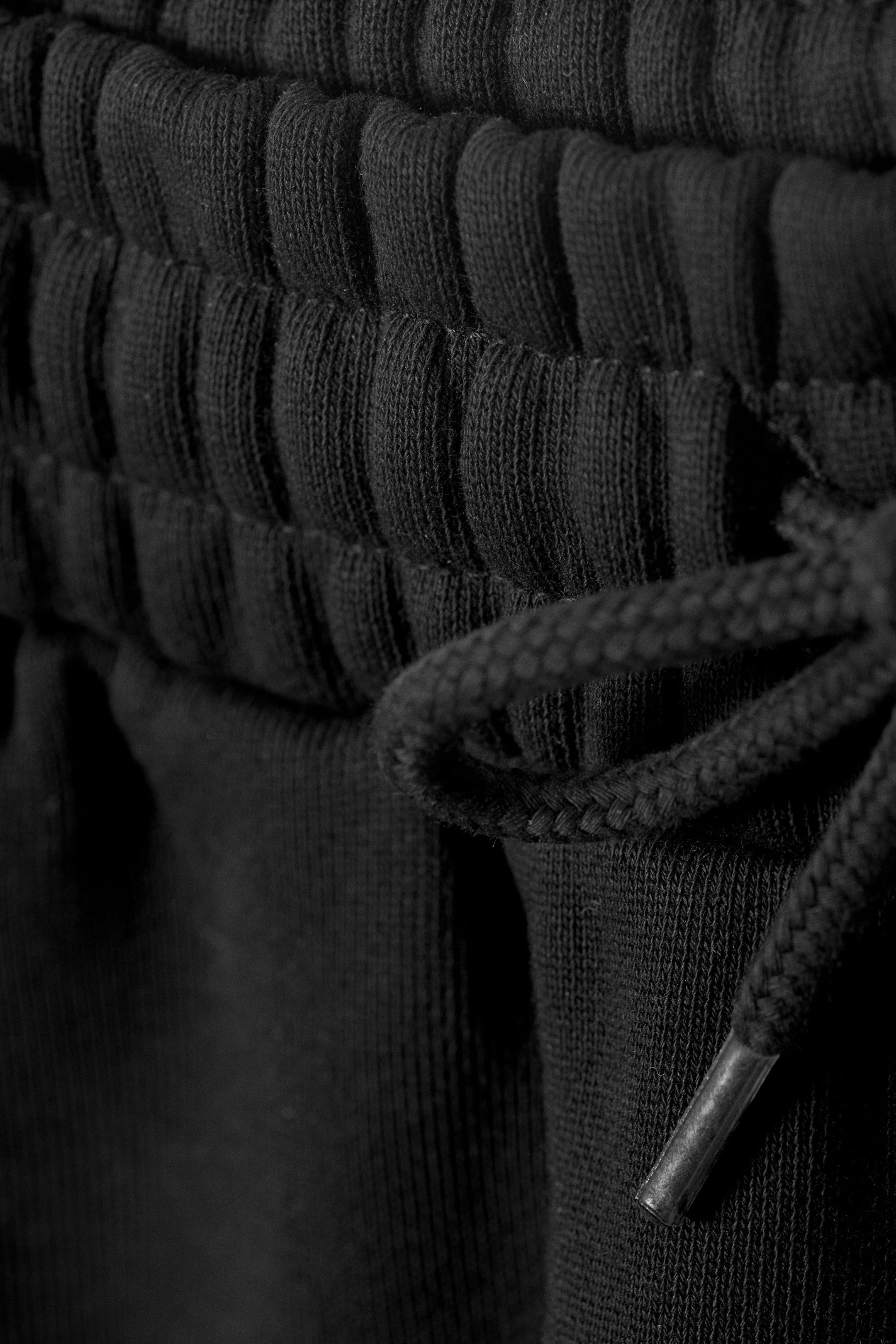 Schwarz - Relaxte Frottee-Shorts - 4