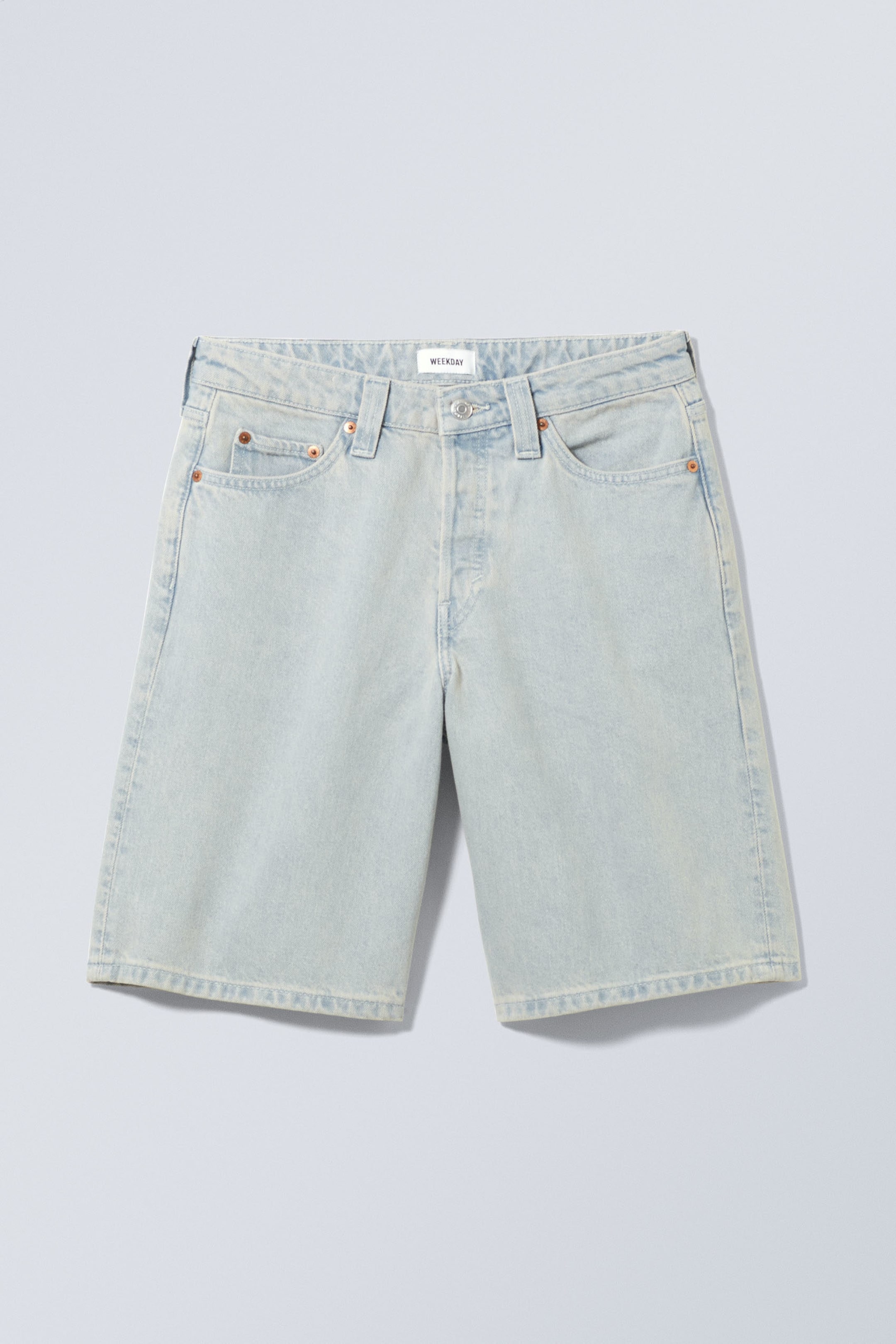 Arctic Blue - Monterey Low Rise Denim Shorts - 0