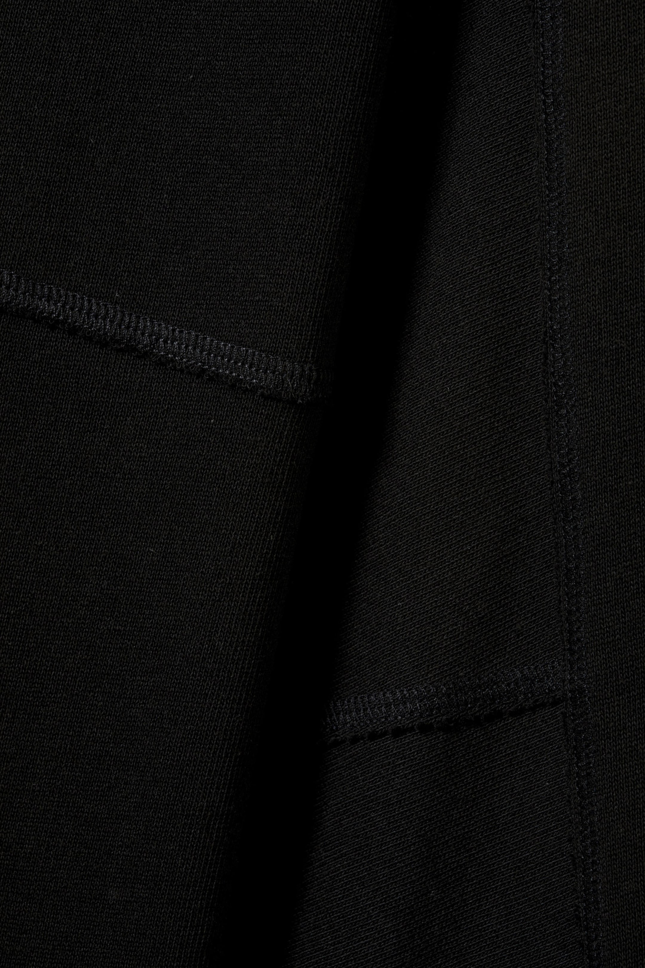 Schwarz - Longsleeve mit Inside-Out-Optik - 4