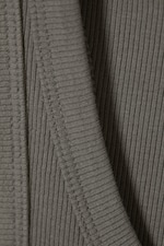 Dunkelgrau - Enganliegendes Tanktop - 1
