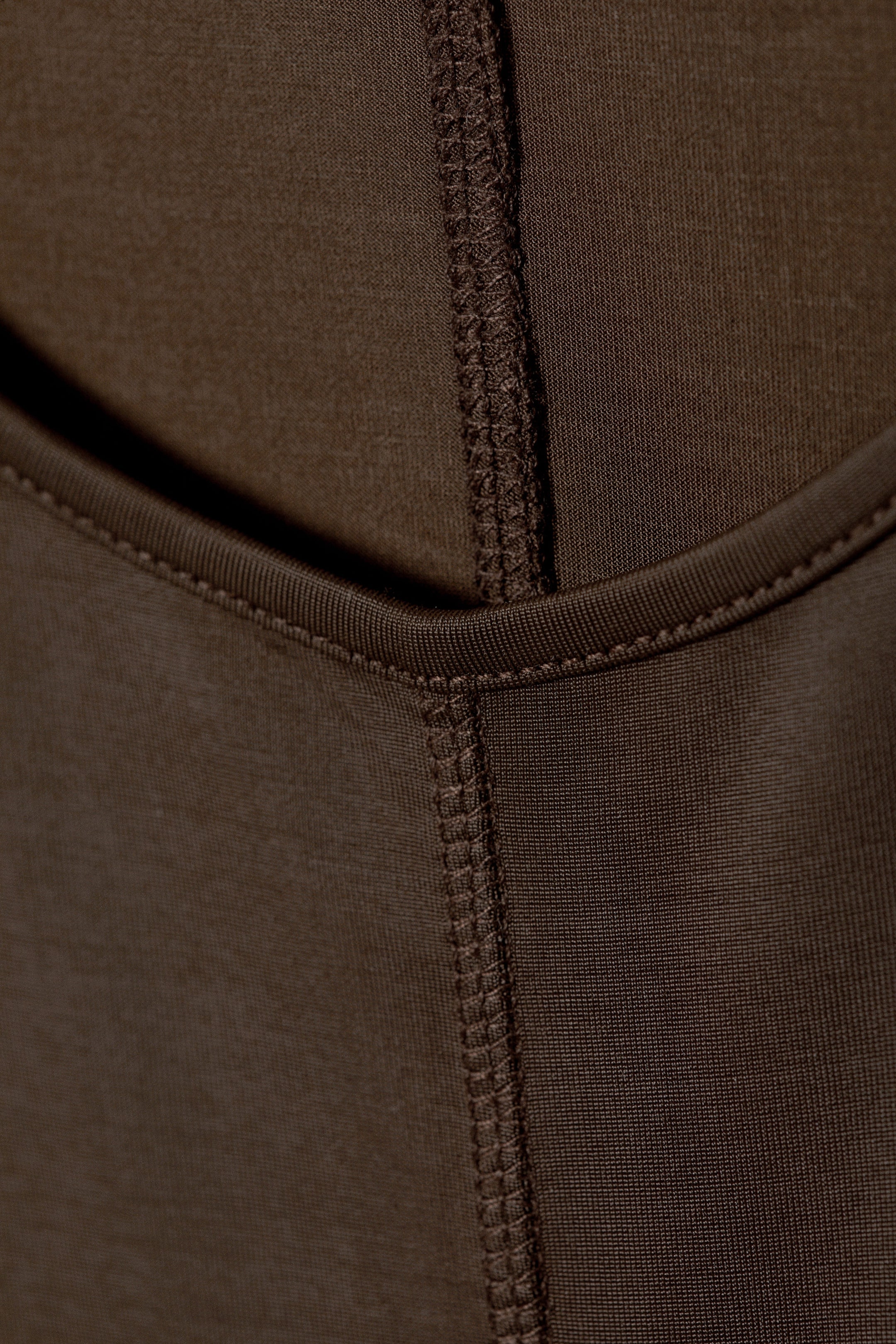 Dark Brown - Sleeveless Tank Maxi Dress - 2