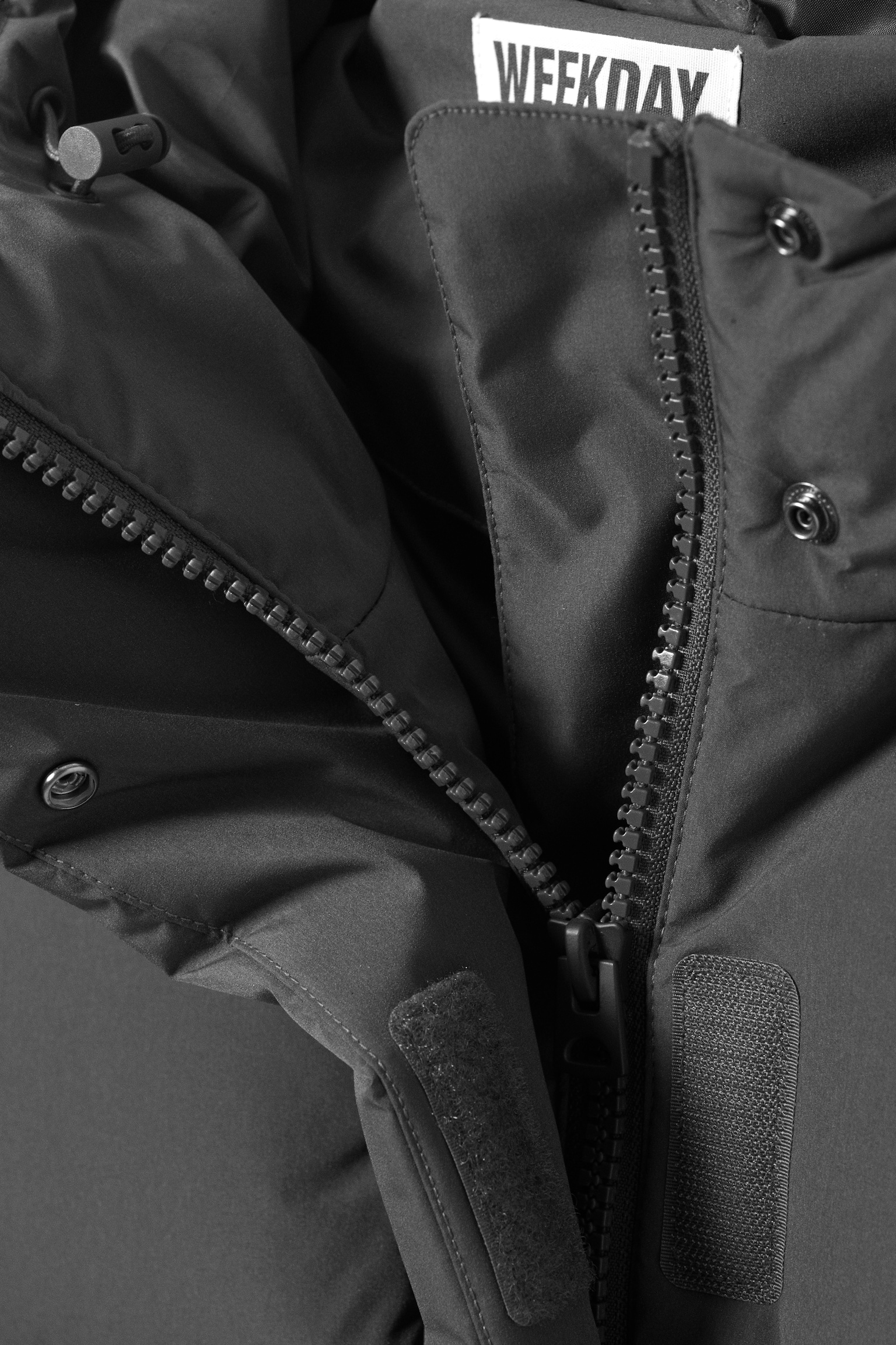 Waisted Puffer Jacket - Dark Grey - 4