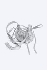 Grå Silver - Liten curved crossbody-väska - 1