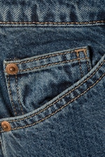 Blue Anthem - Medium Blue - High Waisted Curved-Yoke Barrel Jeans - 6