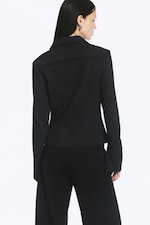 Black - Slim fit A-line Longsleeve - 2