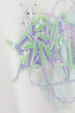 Vit med tryck - Oversized T-shirt med grafiskt tryck - 1