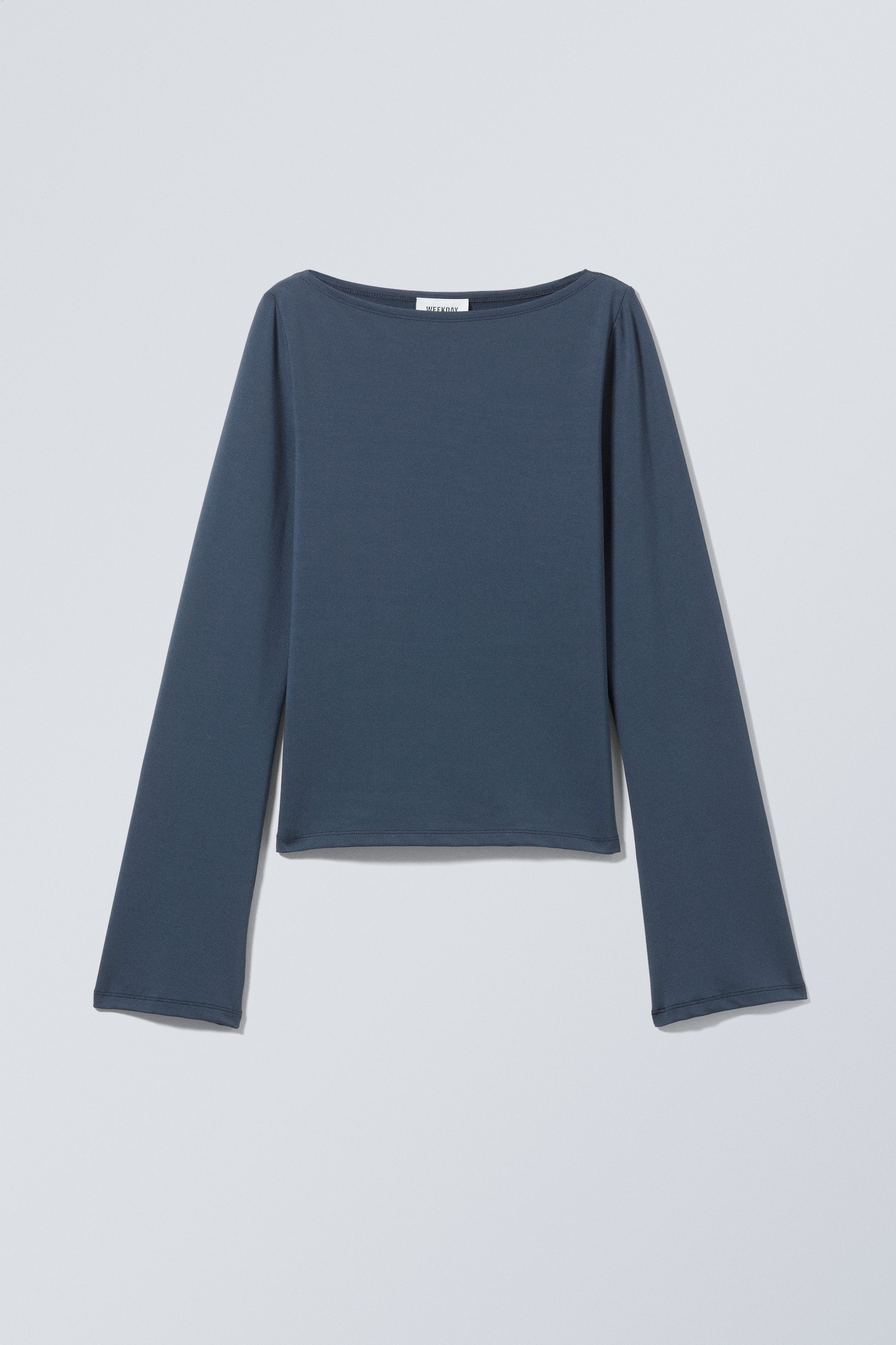 Mörkblå - Annie Boatneck Långärmad Topp - 1