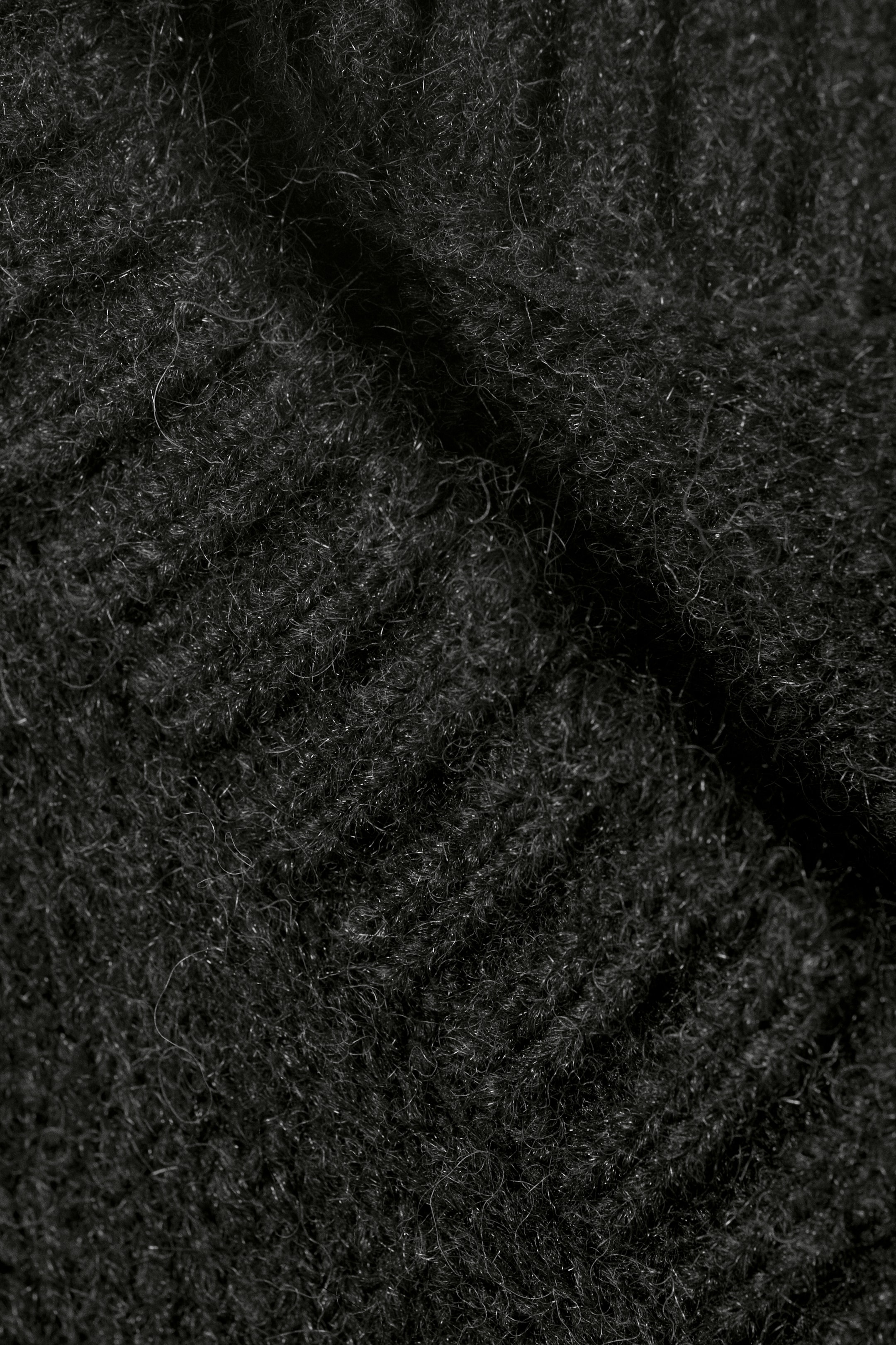 Agrandir l'image: Pull oversize en laine mélangée à col en V - Noir - FEMME | H&M FR 5