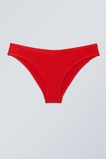 Bright Red - Plain Bikini Bottoms - 0