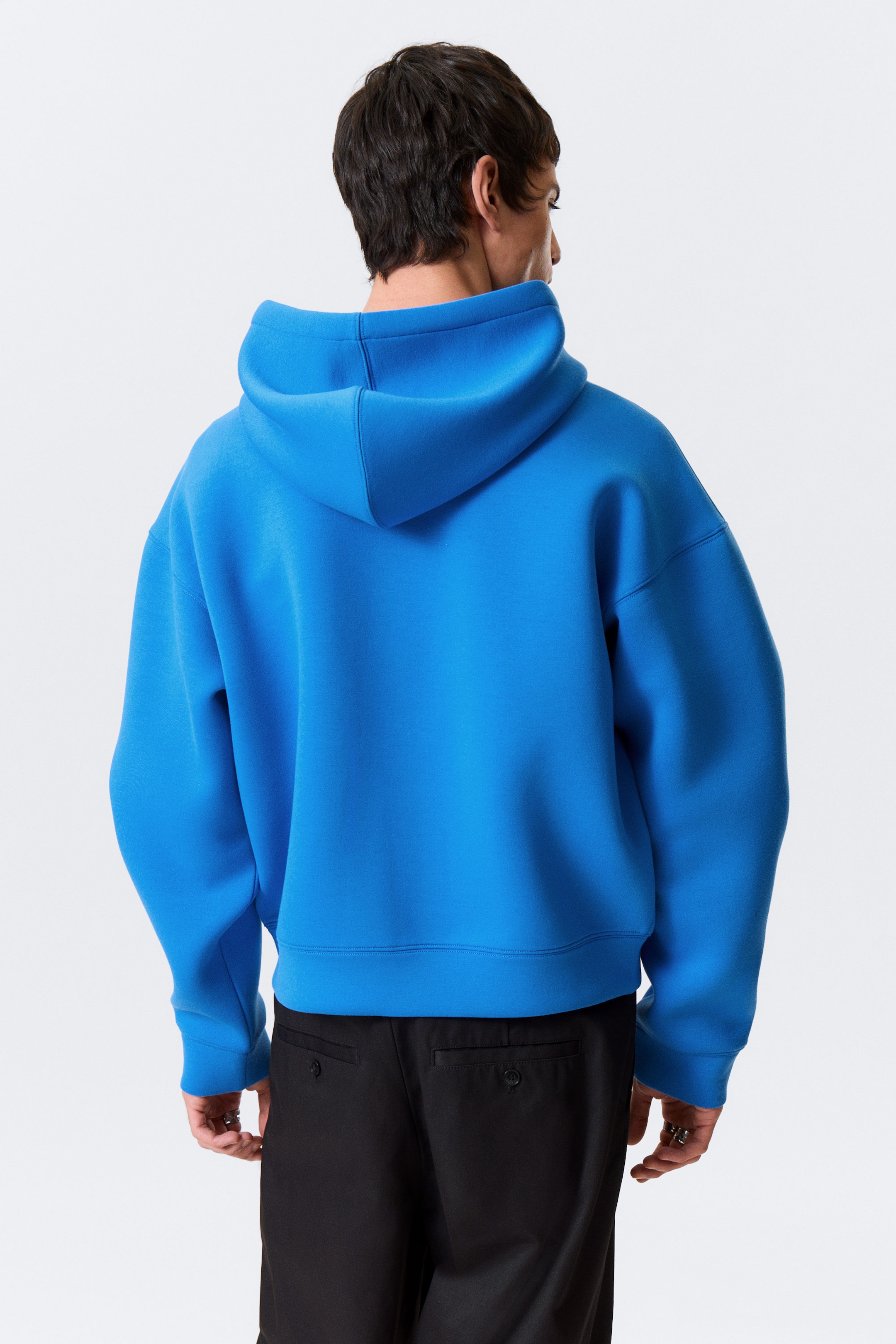 Leuchtendes Blau - Scuba-Kapuzenpullover mit Reißverschluss Simon - 3