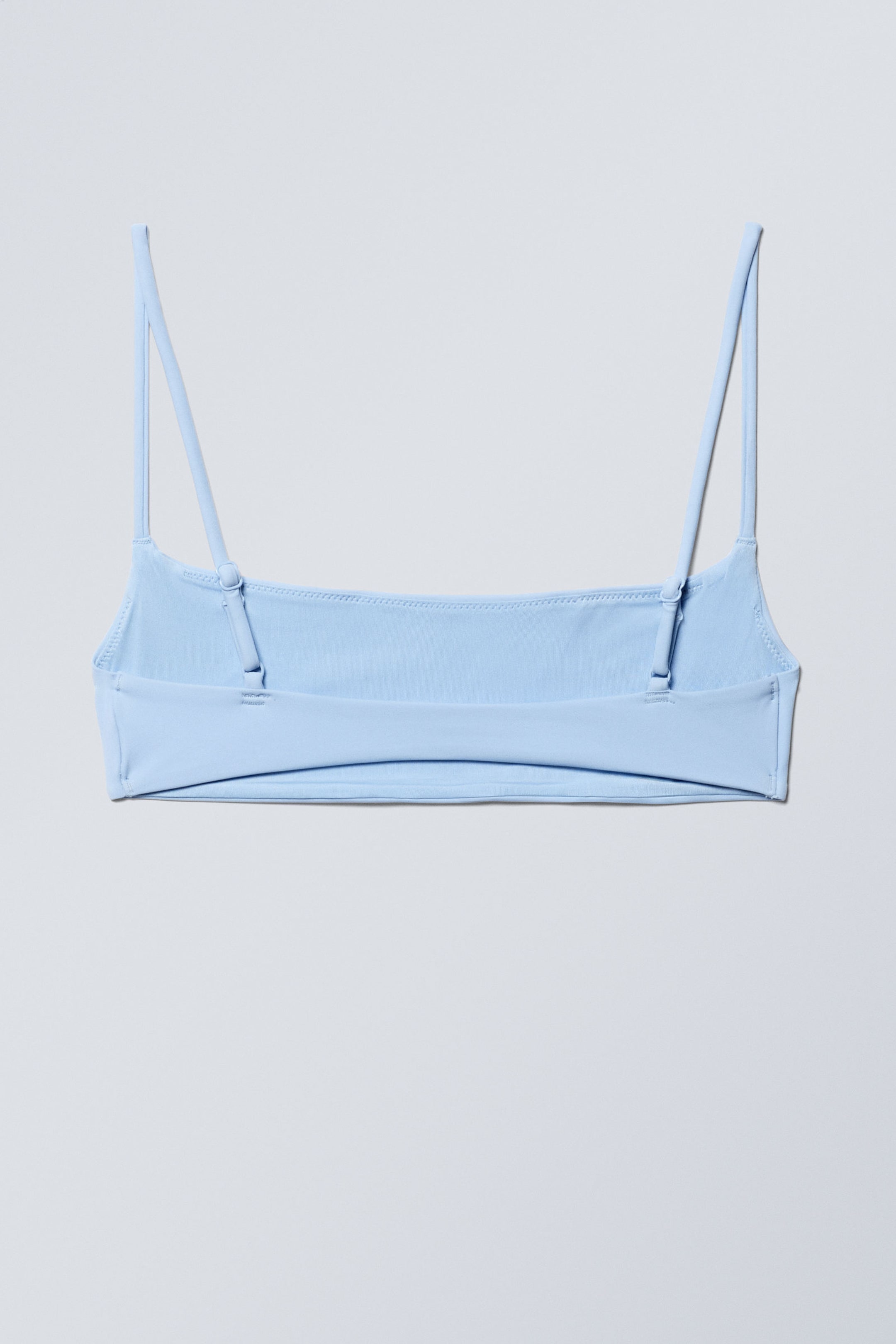 Light Blue - Scoop Neck Bikini Top - 2