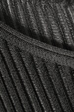 Dunkelgrau - Durchscheinendes Rippstrick-Minikleid Eleana - 1