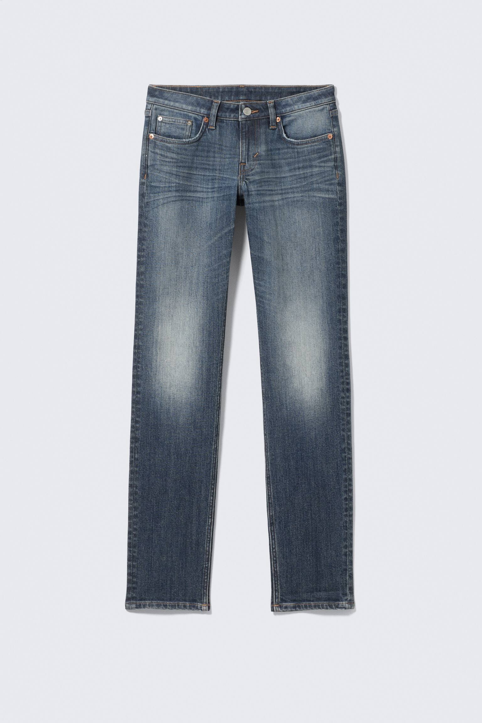 Дънки Neptune с ниска талия и прав крачол - Blue Hymn - Средно синьо/Black Rinse - Черно - 2