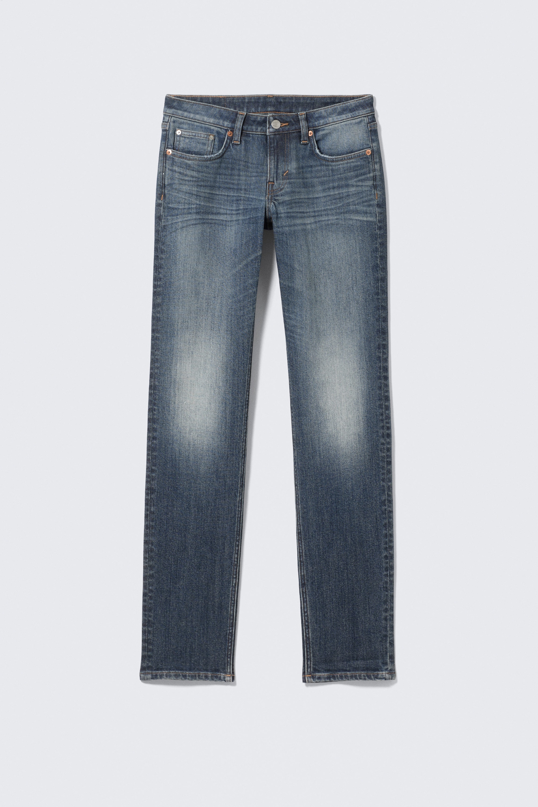 Blue Hymn - Medium Blue - Neptune Low Rise Slim Straight Leg Jeans - 5