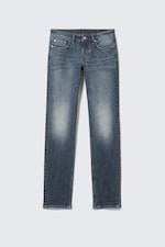 Blue Hymn - Medium Blue - Neptune Low Rise Slim Straight Leg Jeans - 5