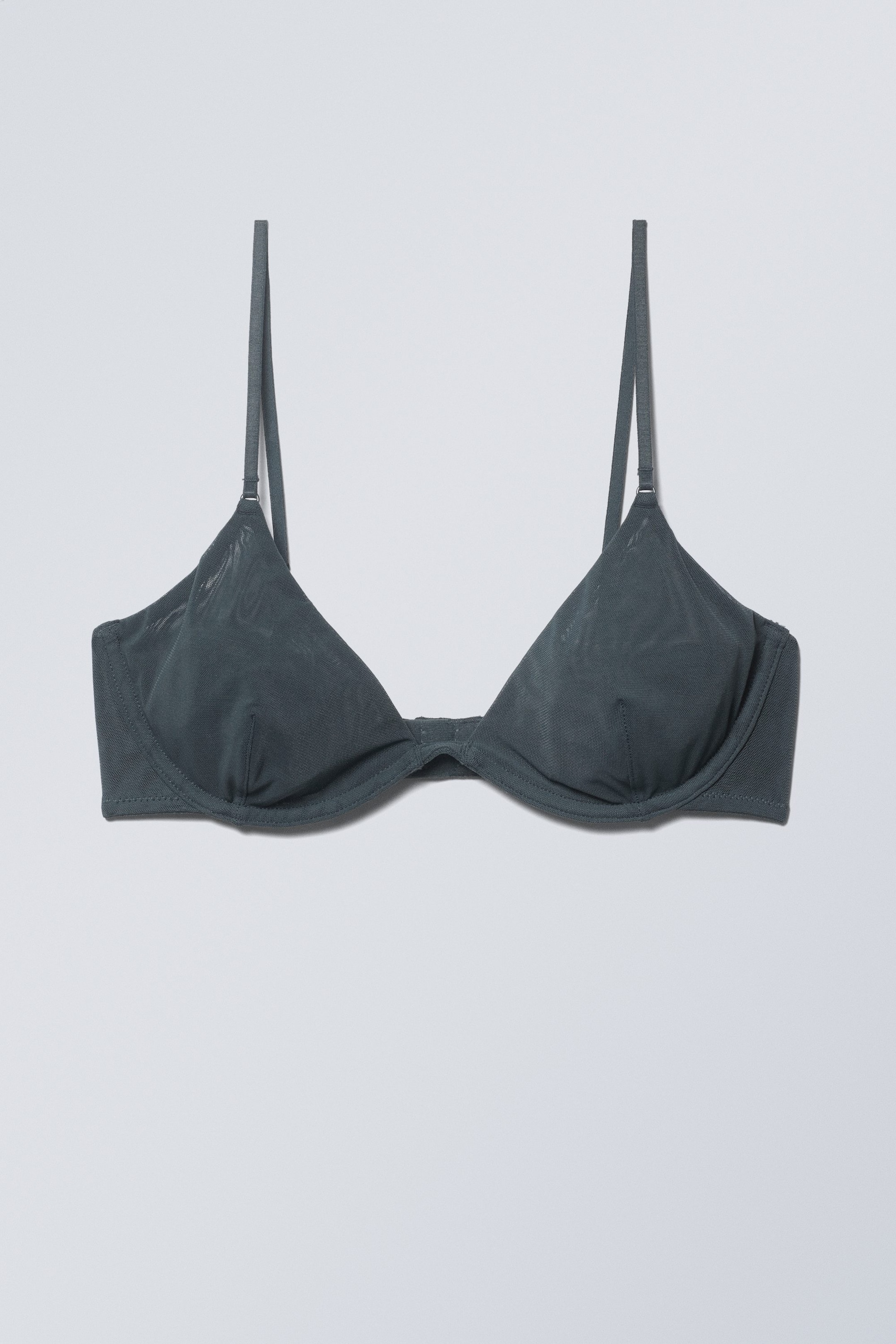 Turquoise foncé - Soutien-gorge en tulle à armatures Sandy - 0