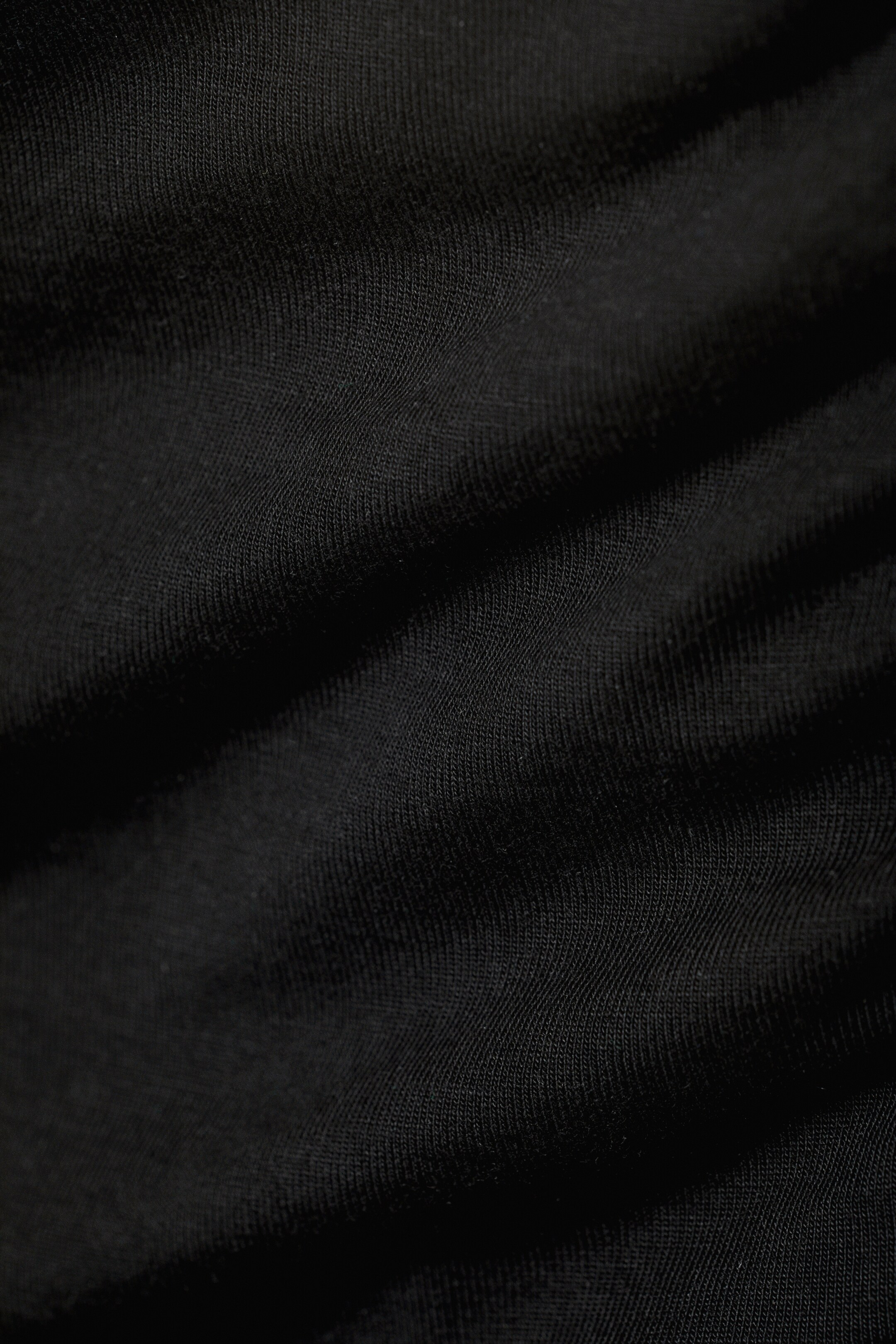 View larger image: Folded Off Shoulder Long Sleeve Top - Black - Ladies | H&M GB 2