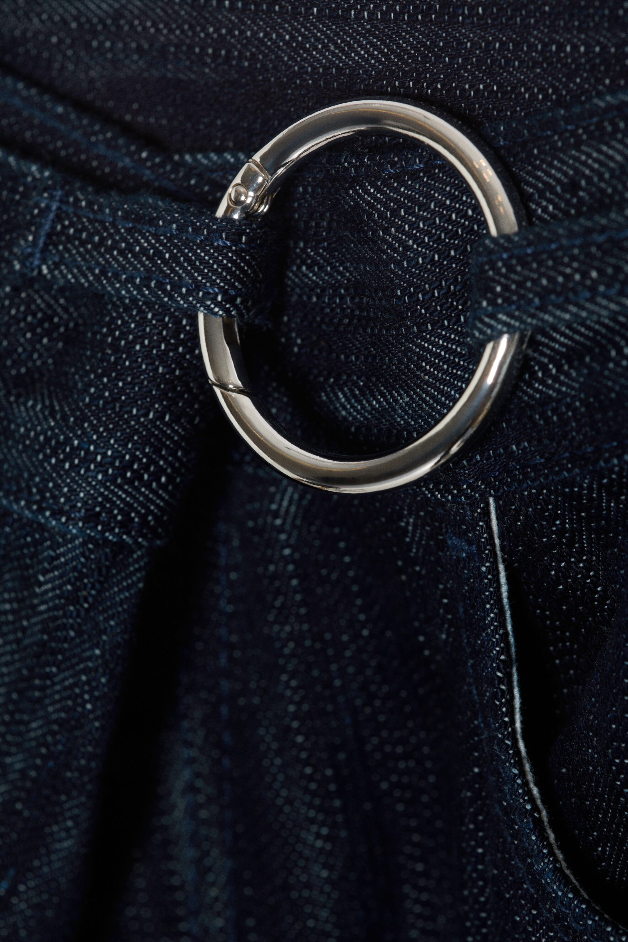 Blue Rinse - Dark Blue - LOW RISE LOOSE WRAP-AROUND JEANS - 5