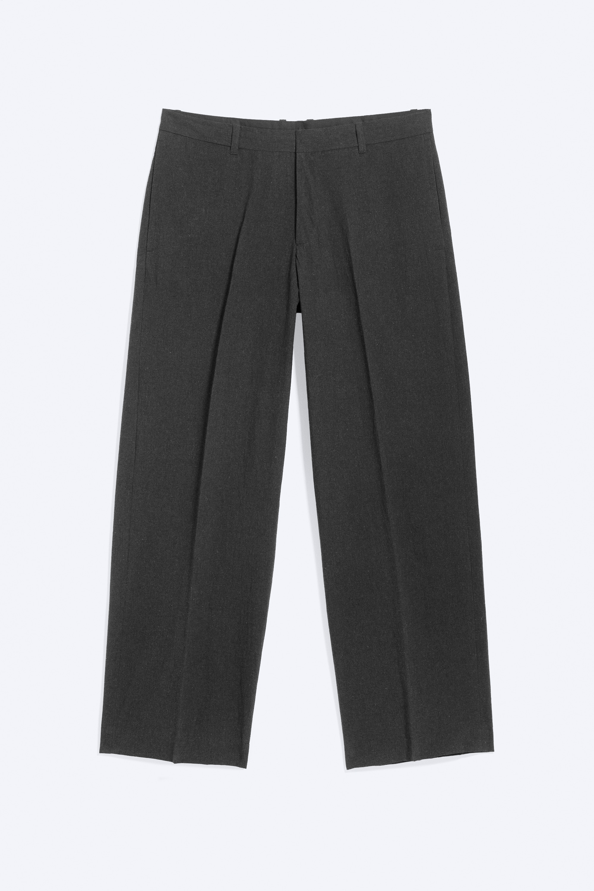 Pantalon de costume plissé décontracté Florian - Noir chiné/Gris foncé chiné