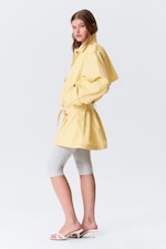 Light Yellow - ROSABEL LOOSE SINGLE-BREASTED TRENCH COAT - 3