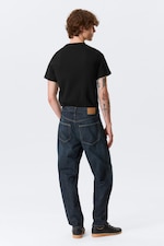 Bleu profond - Bleu foncé - Jean fuselé taille mi-haute Ray - 3