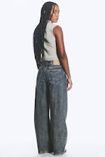 Tuscon Blue - Medium Blue - Dynasty Low Rise Loose Wide Jeans - 3
