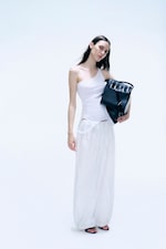 White - Baggy wrap trouser - 1