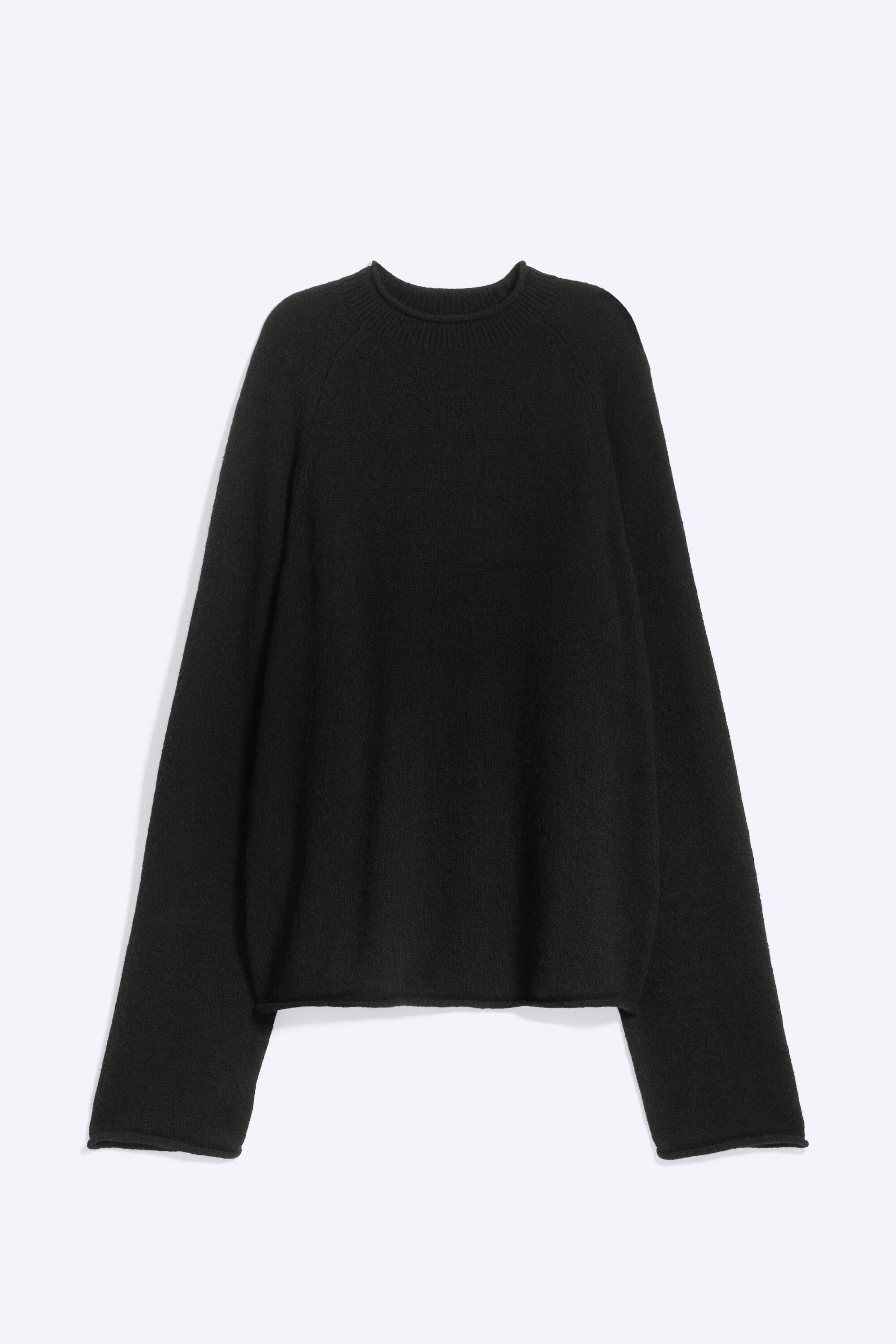 Black - Loose wool blend jumper - 0