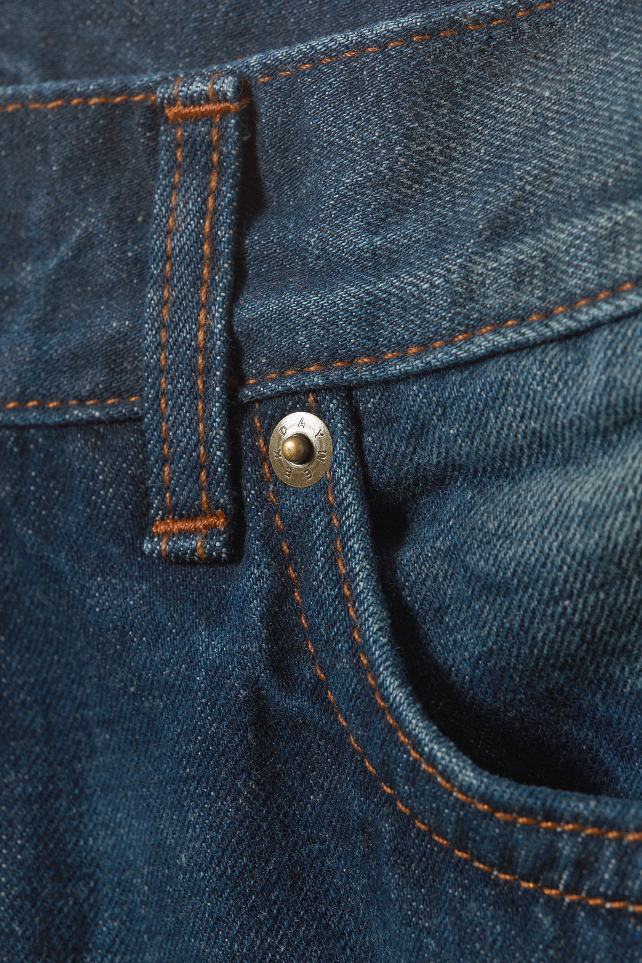 Medium Dusty Blue - Grove Low Baggy Flared Jeans - 1
