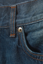 Medium Dusty Blue - Grove Low Baggy Flared Jeans - 1