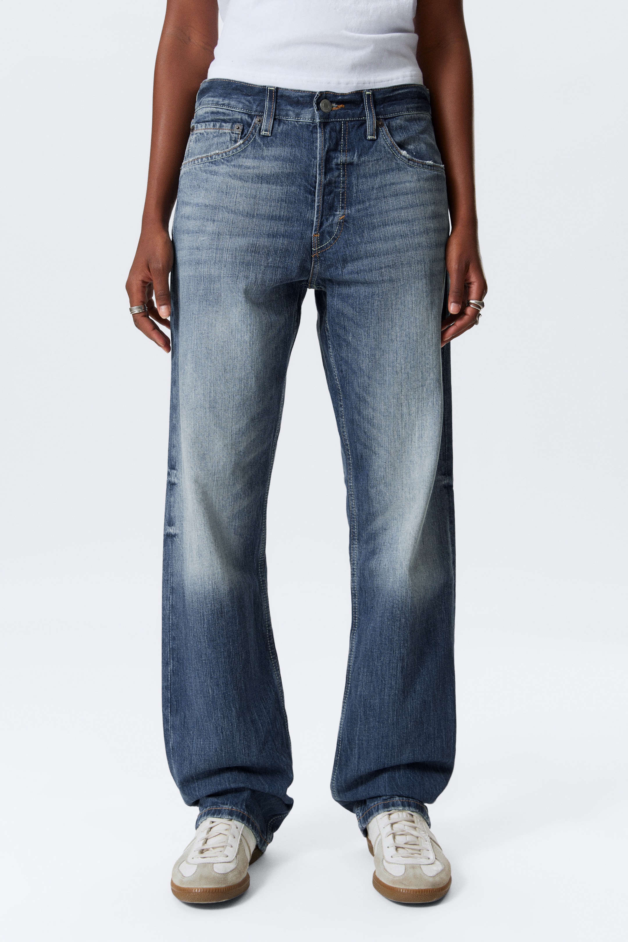 Se større billede: Orbit regular straight jeans med mellemhøj talje - Board Blue – mellemblå - DAME | H&M DK 2