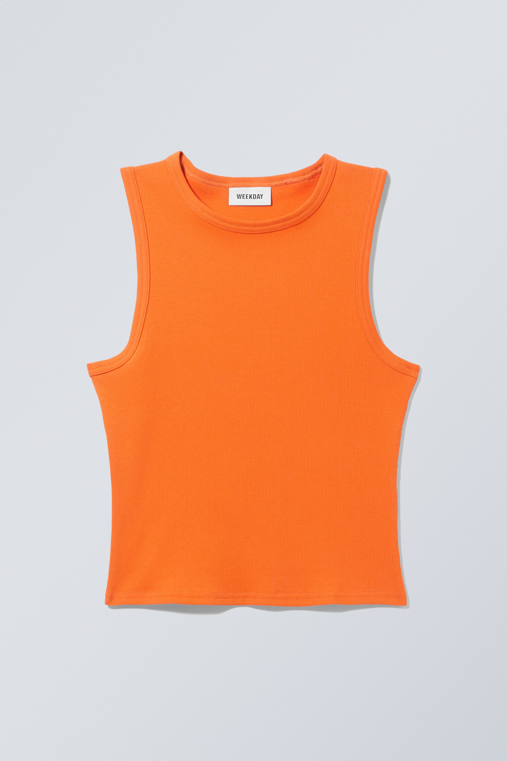 Orange - Enganliegendes Trägertop - 1