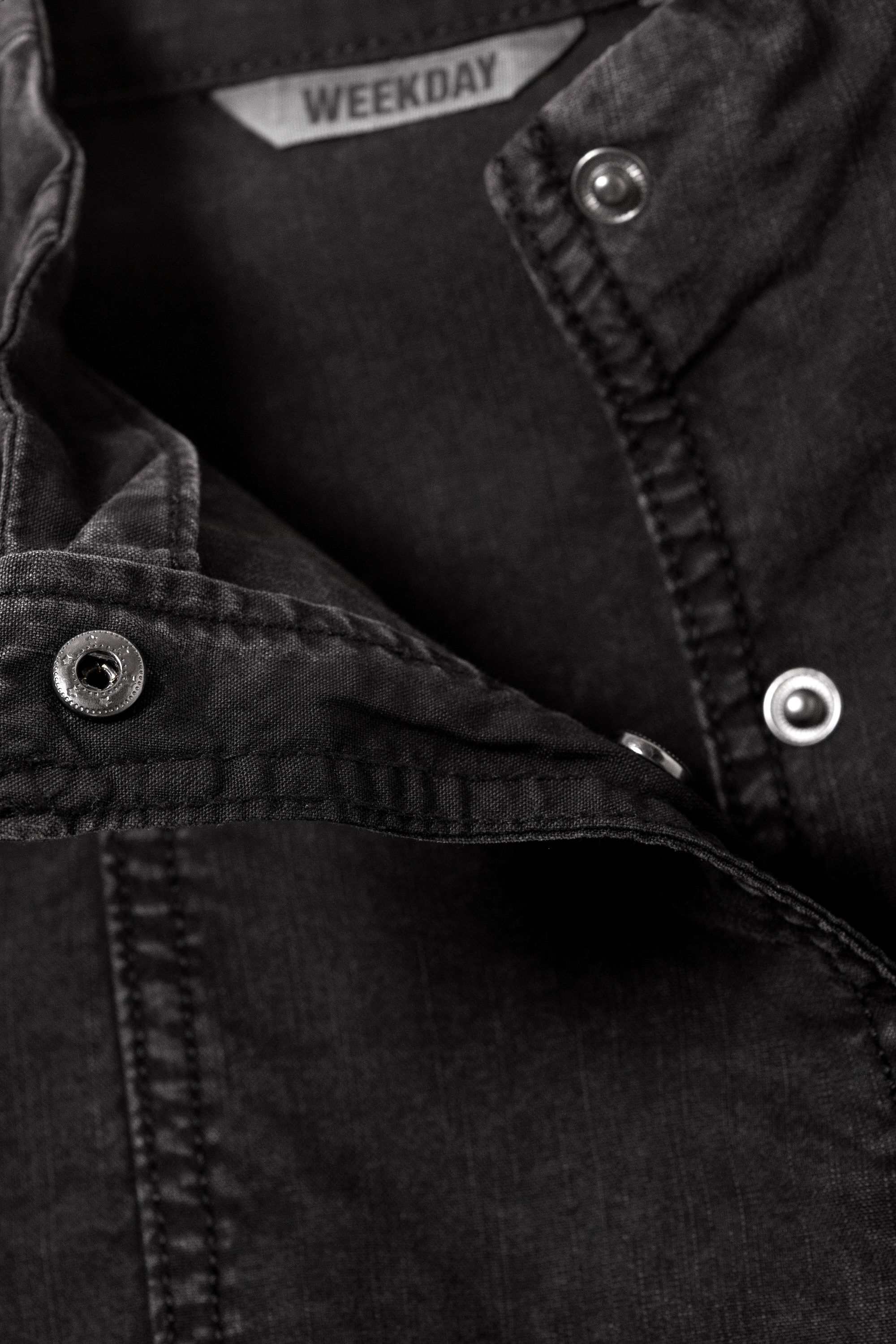 Black - Structured Asymmetric Cotton Top - 3