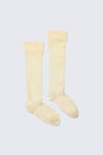 Light Yellow - Sheer Knee-High Stockings - 0