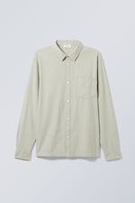 Beige - Flanellhemd mit relaxter Passform - 0