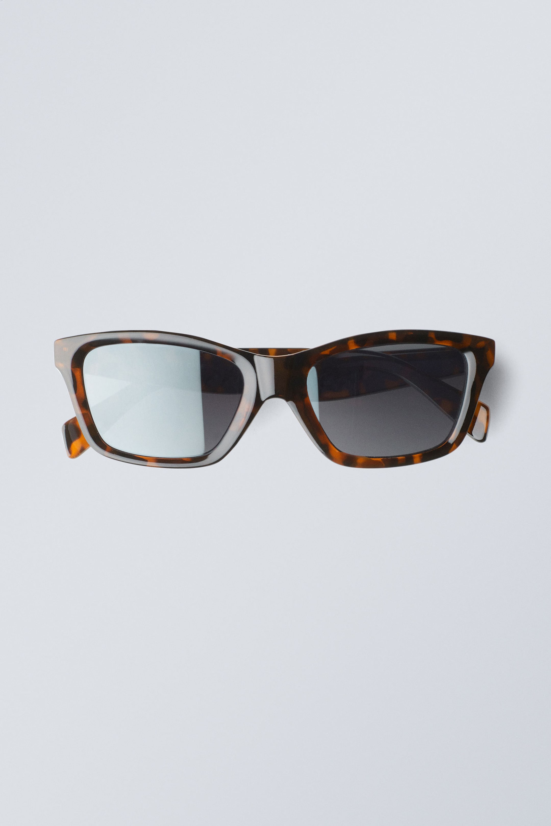 Schildpatt - Dunkle Gläser - Markante rechteckige Sonnenbrille - 1