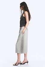 Light Dusty Grey Melange - Loose Terry Shorts - 2