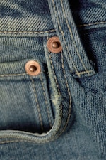 Gasoline Blue - Medium Blue - Flame Low Rise Slim Flared Jeans - 1