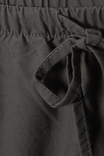 Dark Grey - Loose Fit Low Waist Washed Trousers - 1