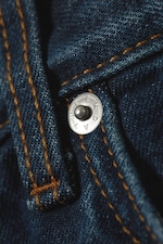 Sapphire Blue - Dunkelblau - Galaxy Mid Waist Loose Straight Jeans - 1