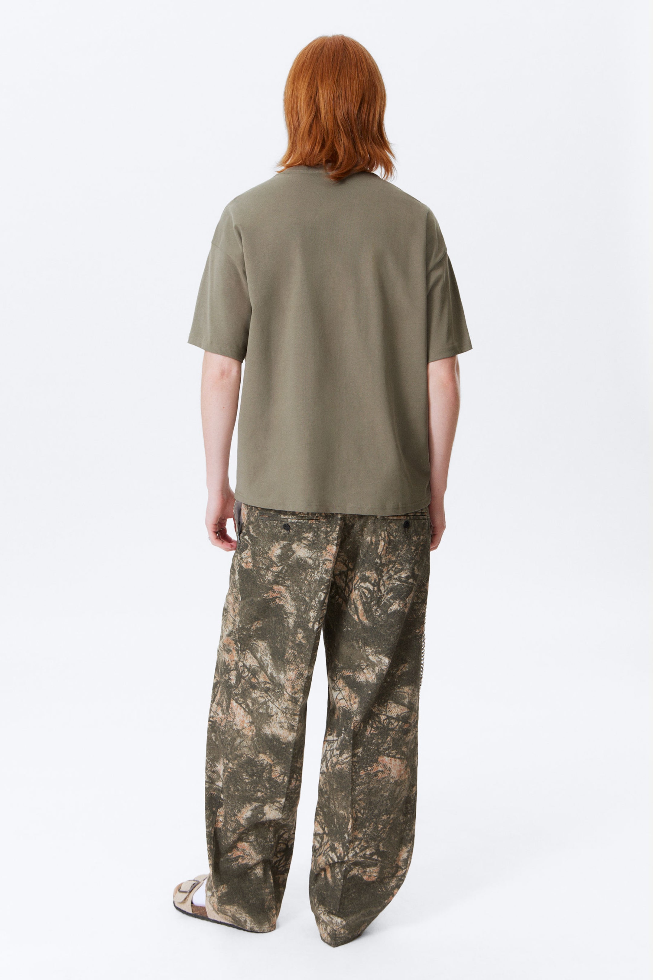 Khaki Green - Great Boxy Heavyweight T-Shirt - 2
