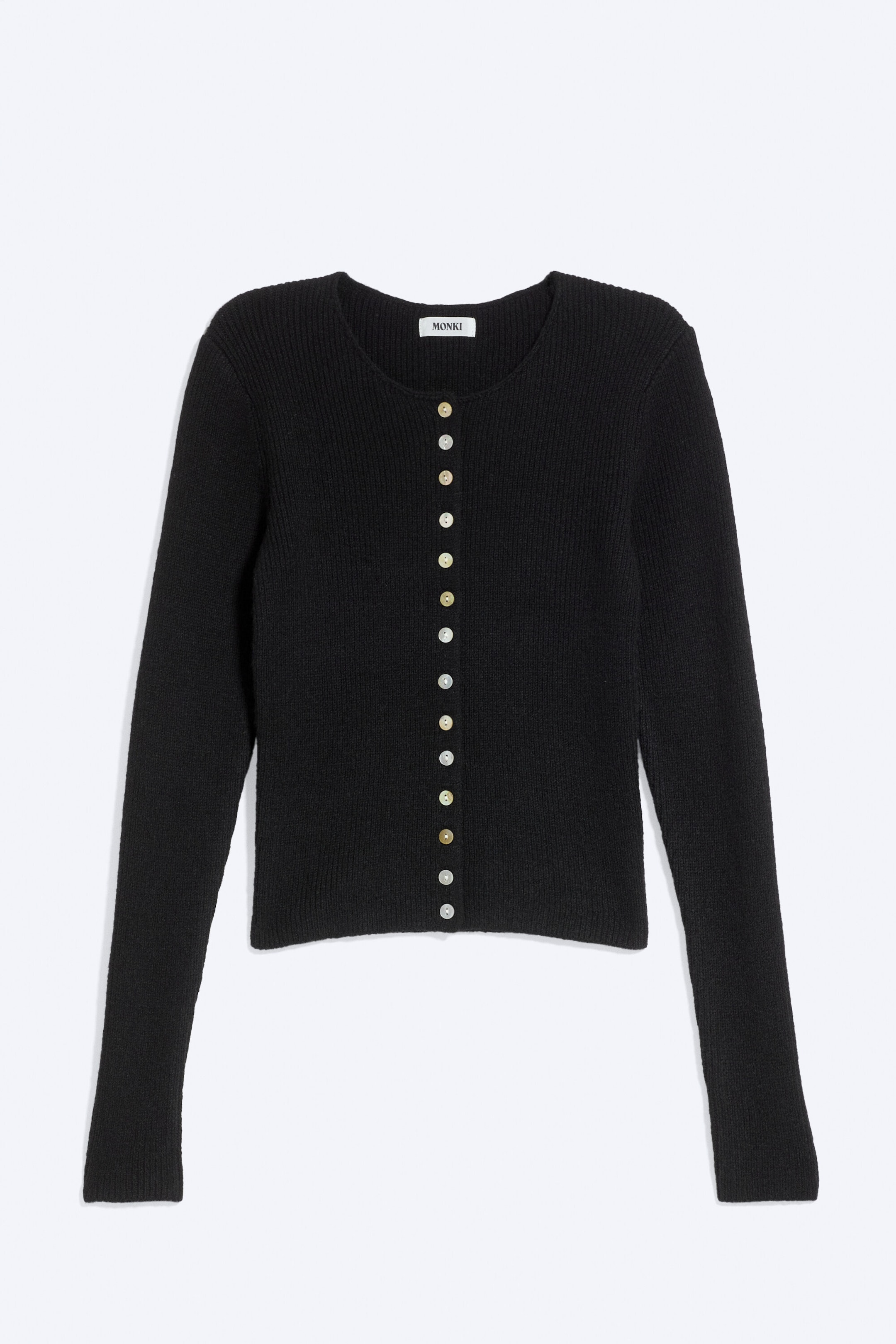 Black - Knitted Cardigan - 4