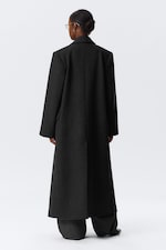 Dark Grey - Logan Double-Breasted Wool-Blend Coat - 3