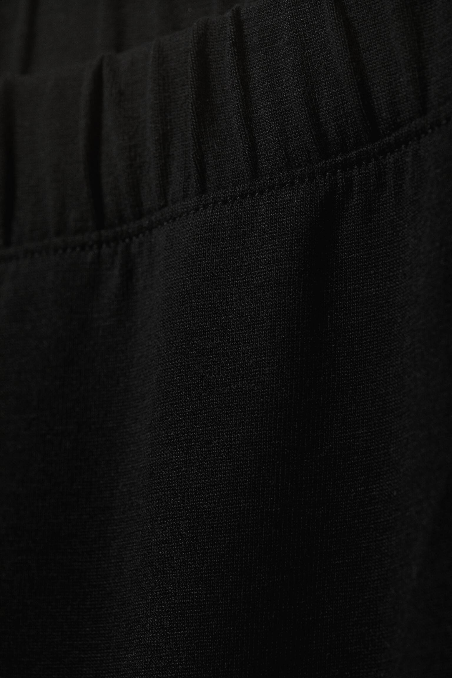 Mjuka låga bootcut-byxor - Svart/Svart/Mörkgrå-randig - 3