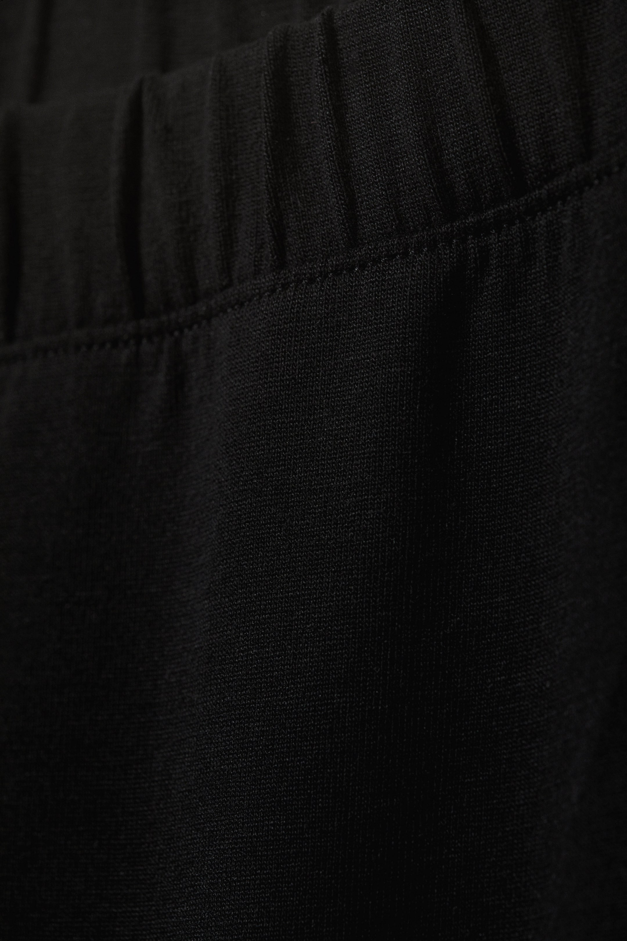 Zwart - Zachte bootcut broek met lage taille - 5