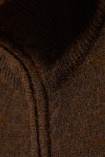 Dunkelbraun - Strickjacke Mattias mit regulärer Passform - 1