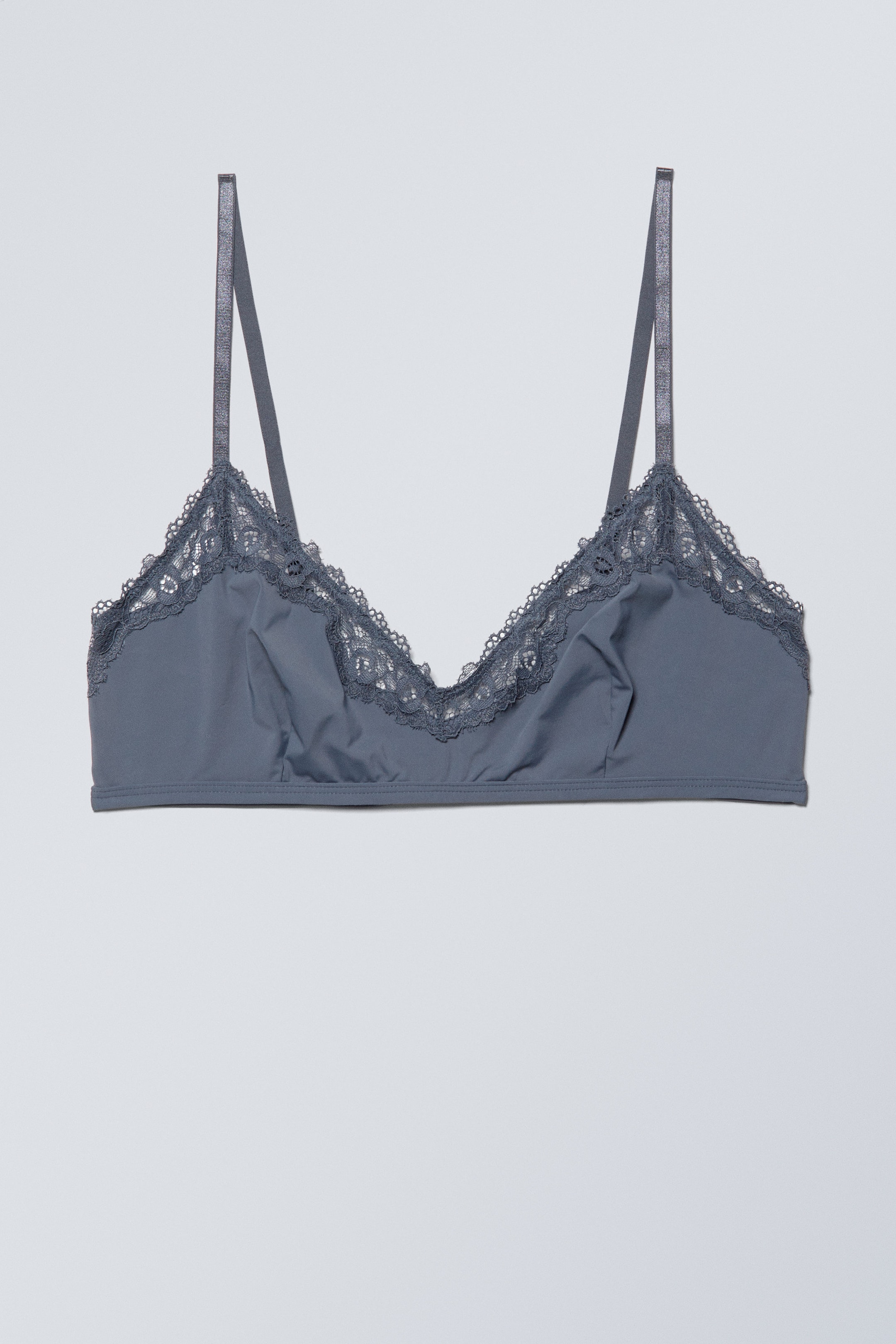 Dusty blue - Cleo triangle bralette - 0