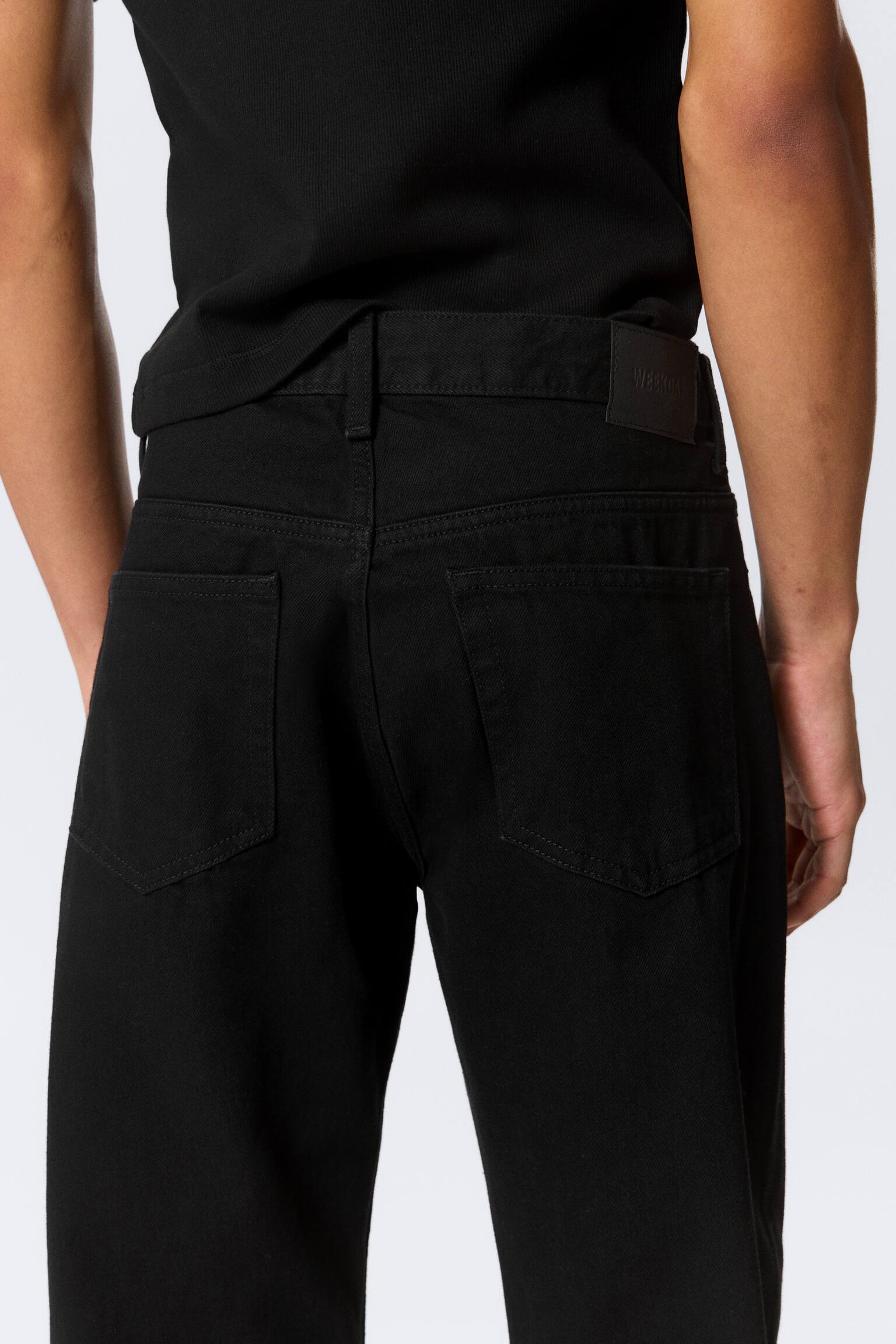 Meteor Low Rise Relaxed Straight Leg Jeans - Black Rinse - Schwarz/Kimberley Blue - Mittelblau - 5